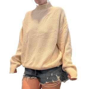 Turtleneck Cream Sweater